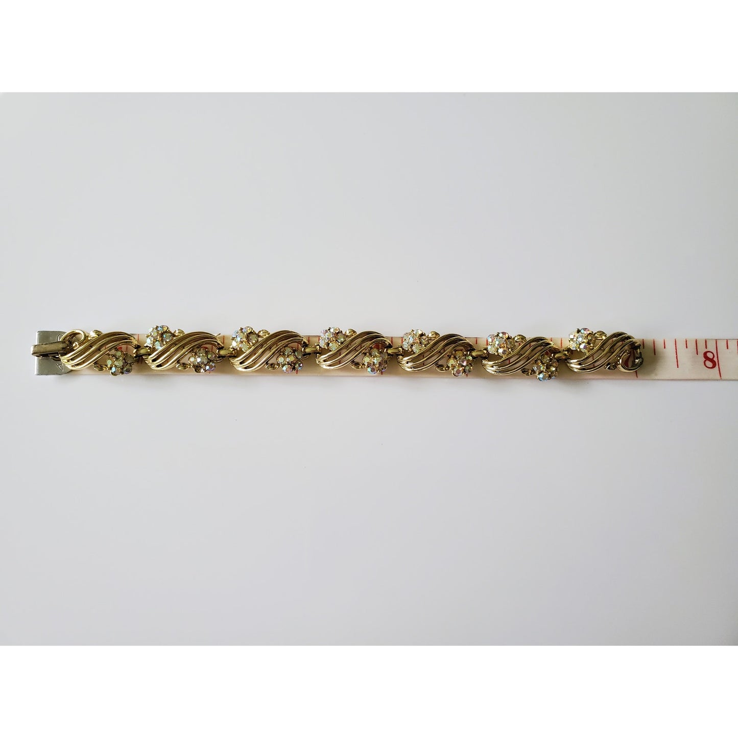 Vintage Gold Tone AB Lisner Bracelet