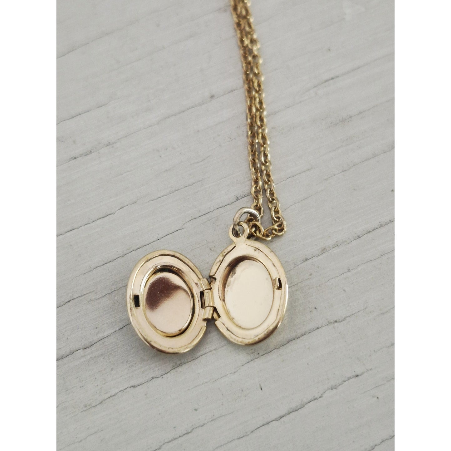 Vintage Small Pink Rose Bud Guilloche Enamel Gold Filled Locket Necklace
