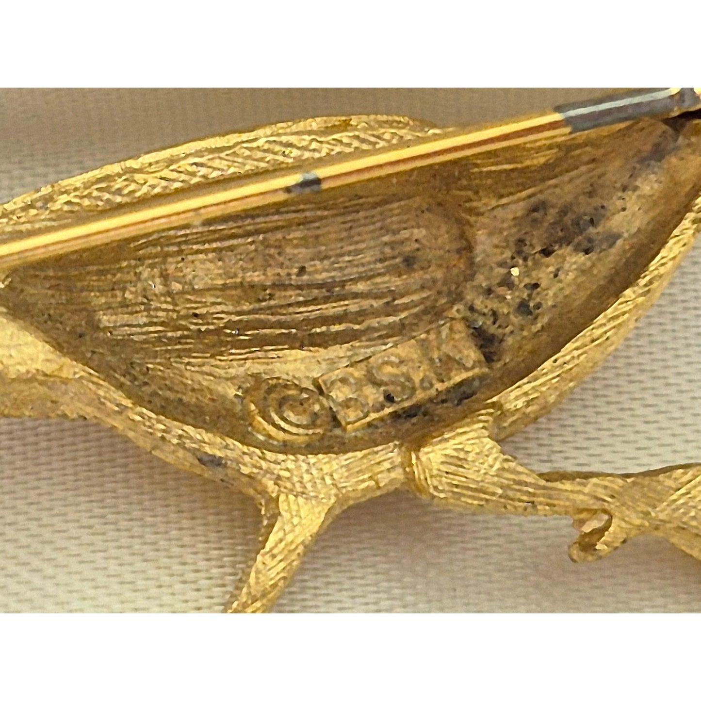 Vintage BSK Design Pheasant Brooch