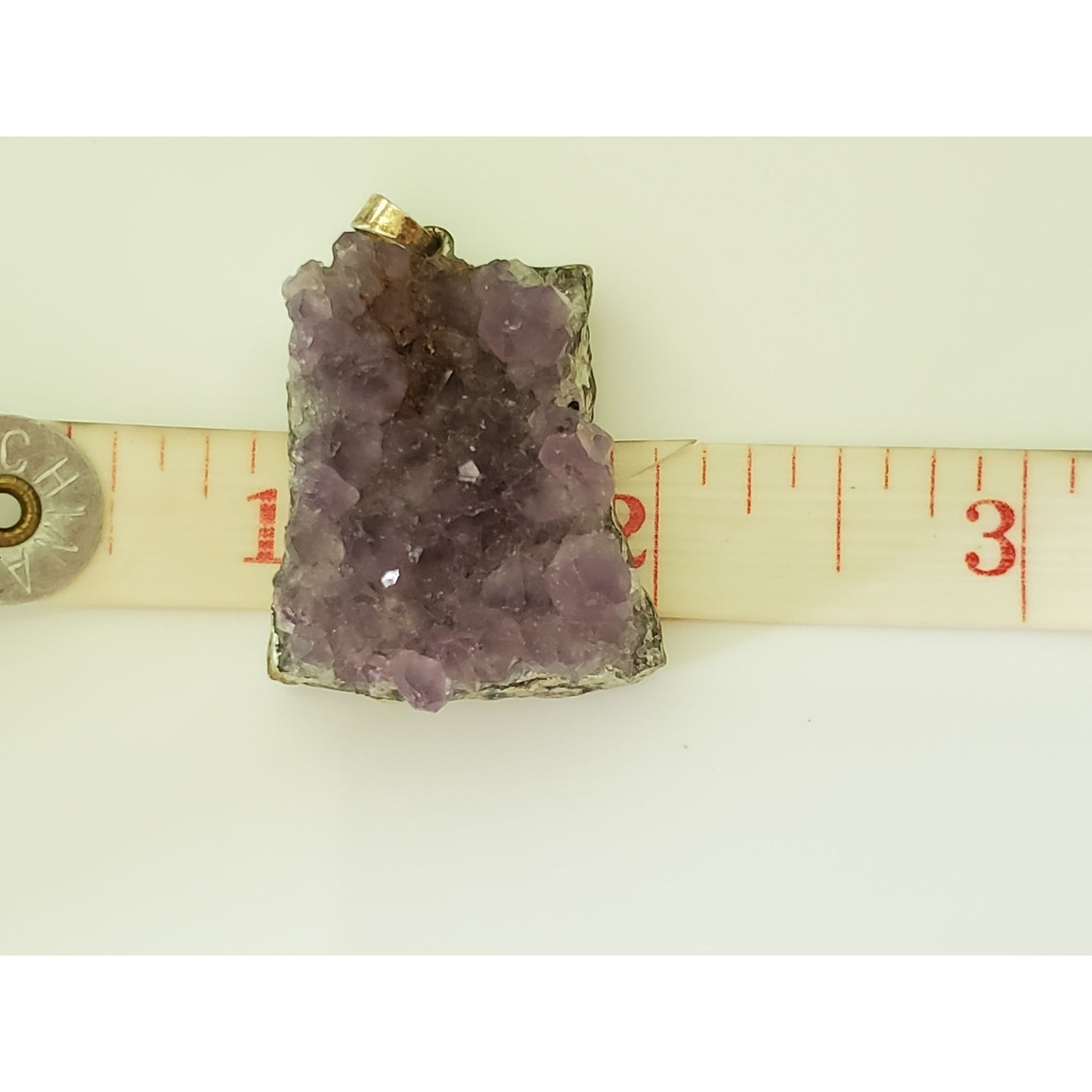 Vintage Raw Amethyst Pendant