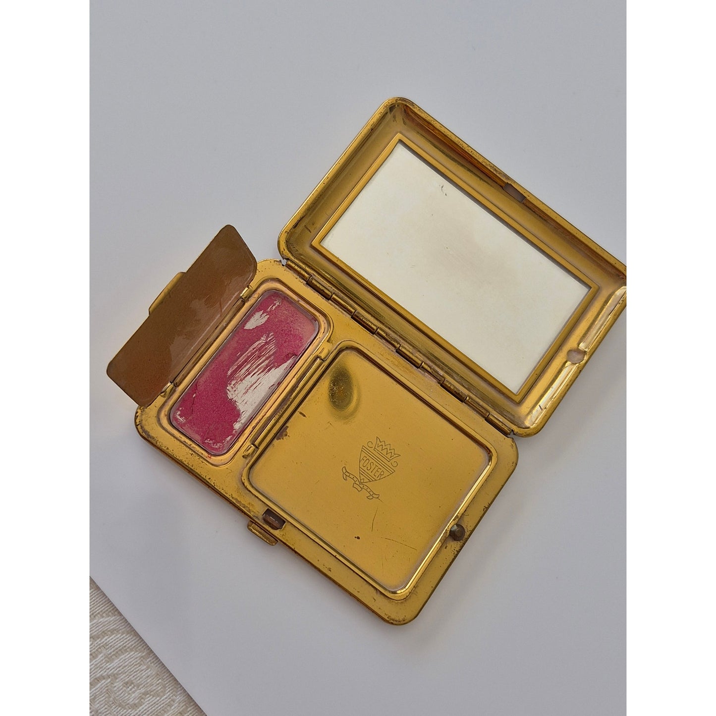 Vintage Rare Foster Designer Cream Terrier Compact