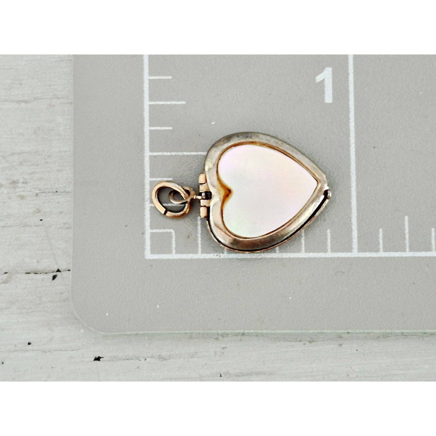 Vintage MOP Silver-tone Locket