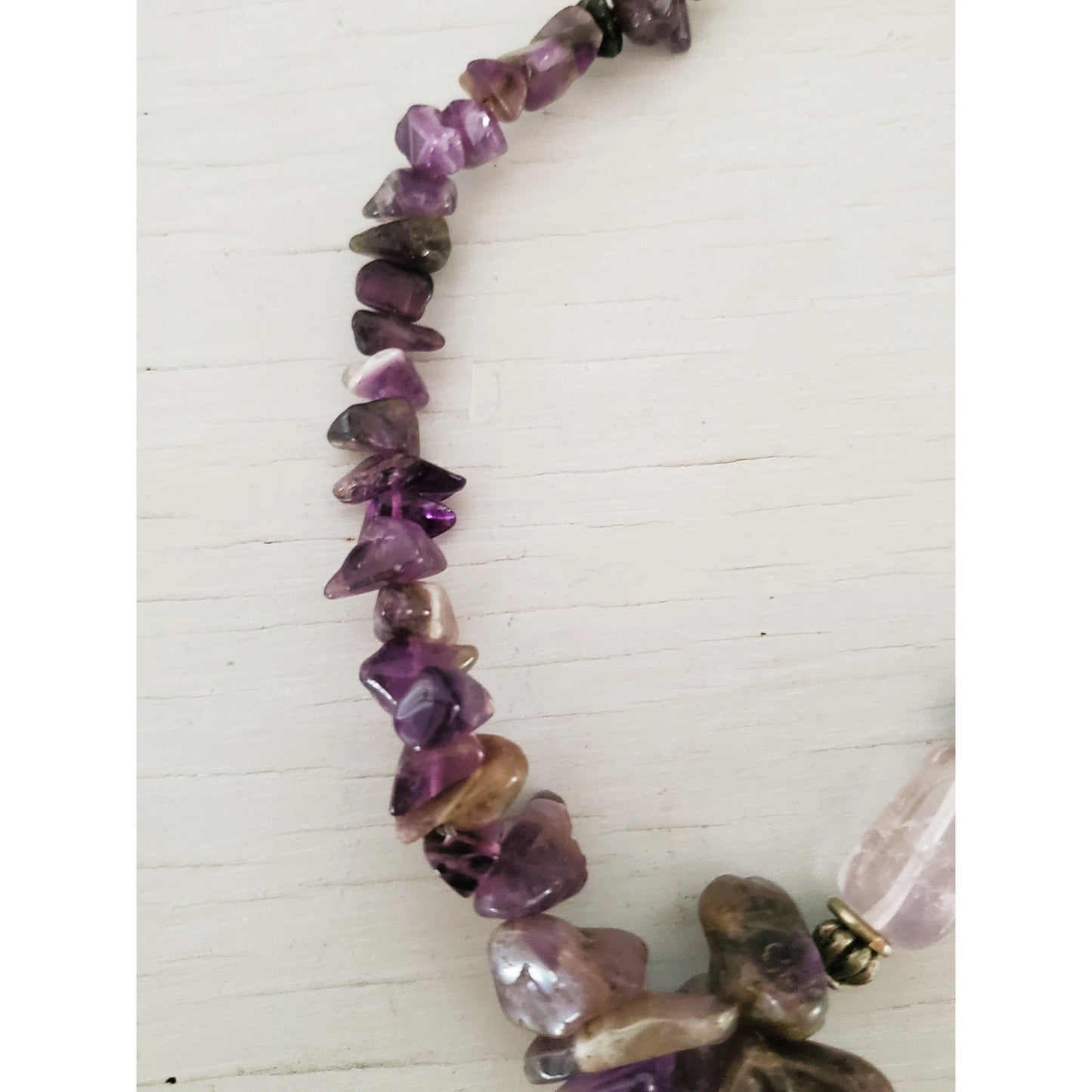 Vintage Amethyst Stone Choker Necklace