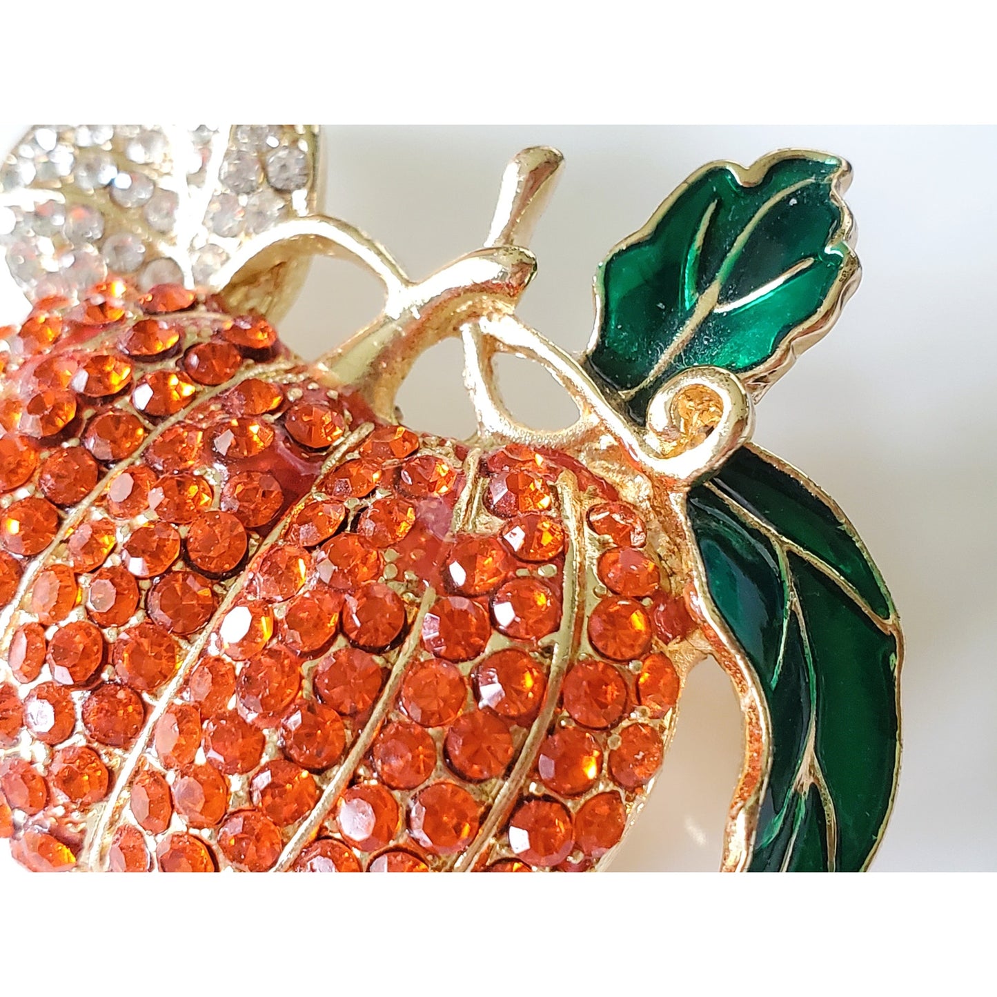 Vintage Napier Rhinestone Autumn Brooch