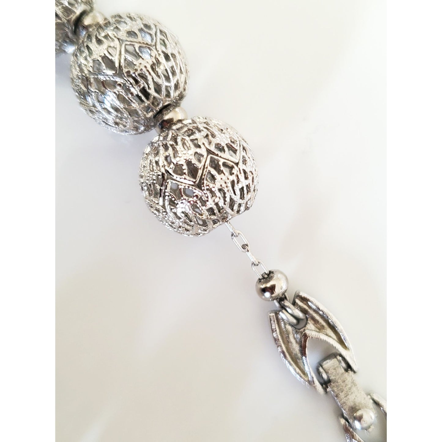 Vintage 1960's Monet Designer Bal D'Or Filigree Bead Necklace