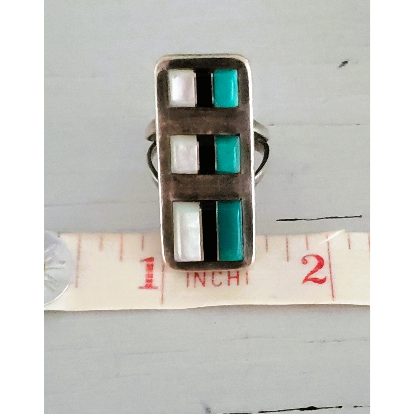 Vintage Native American Zuni WJ Panteah Ring