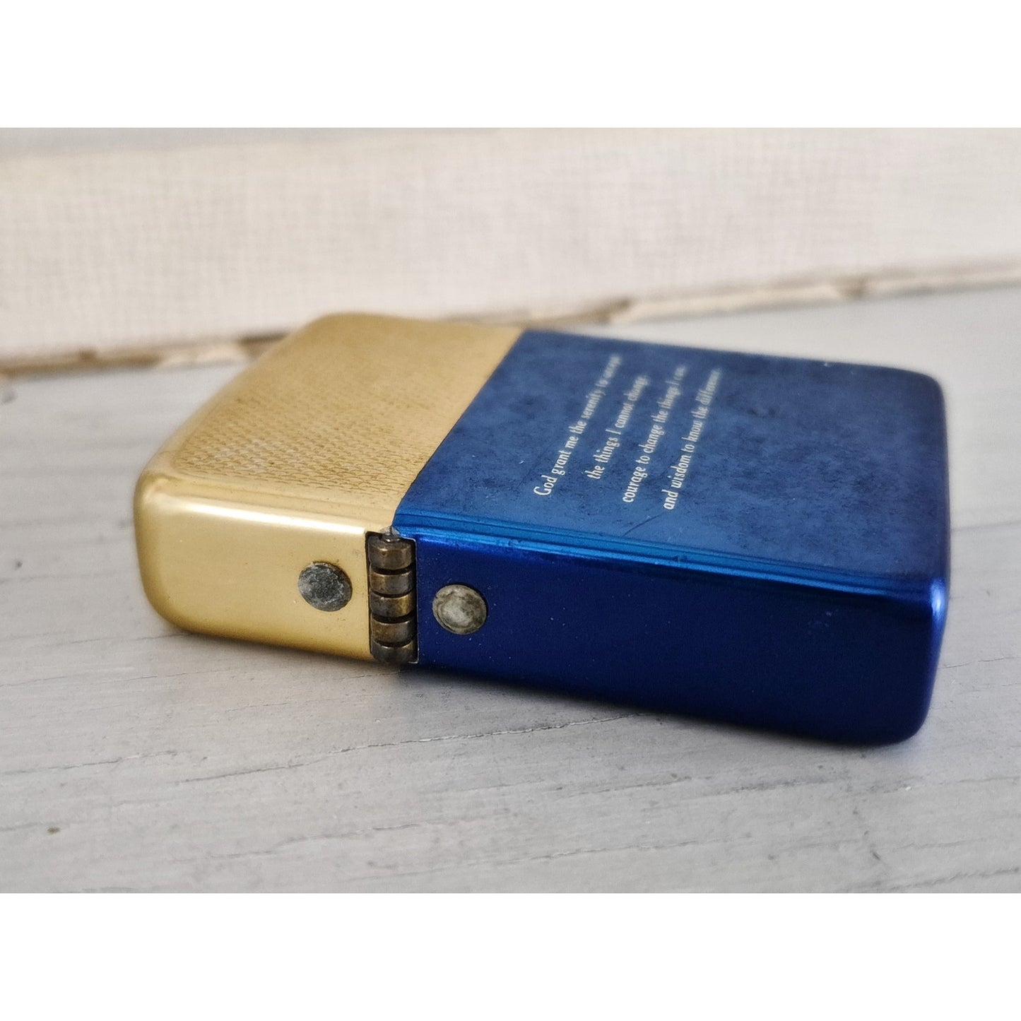 Vintage Blue and Gold Park Cigarette Lighter