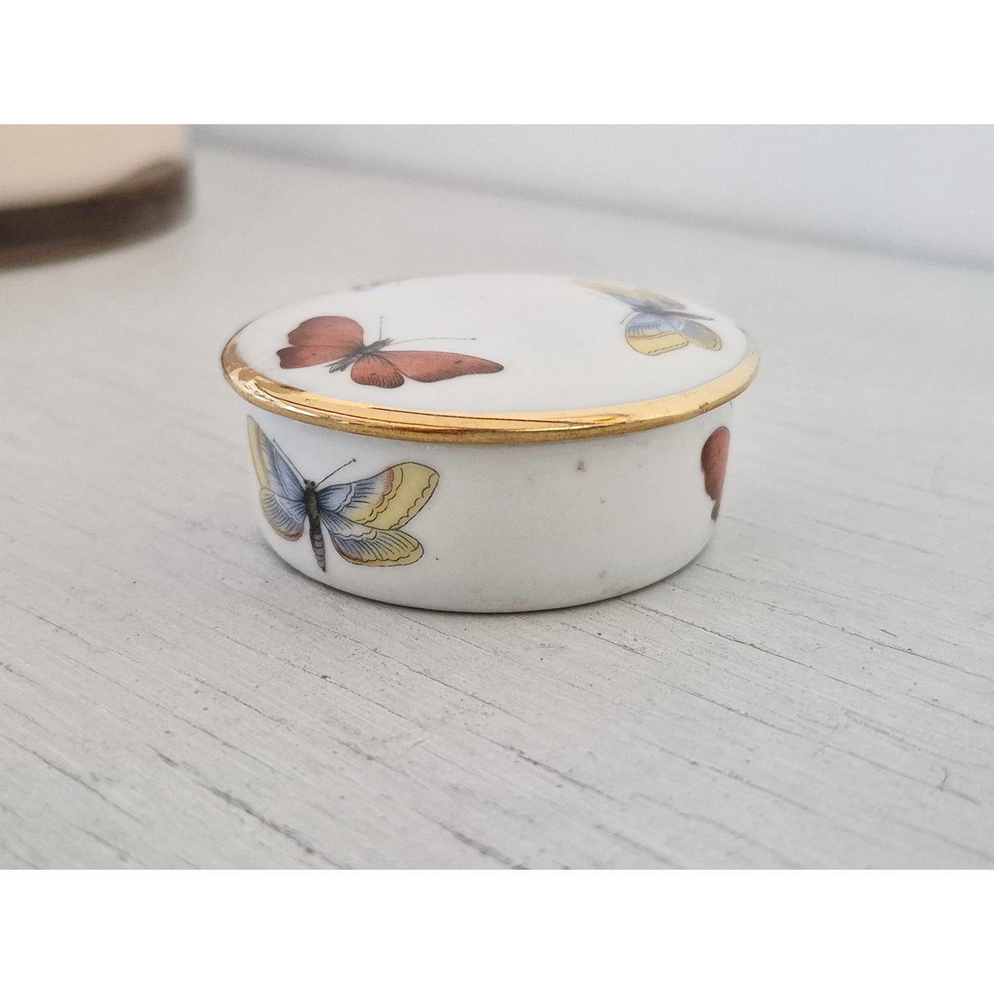 Vintage France Limoge Butterfly Trinket