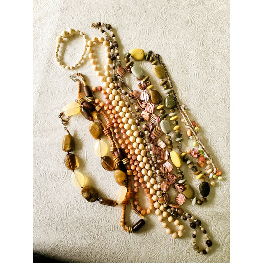 Vintage Beaded Necklace and Bracelet Lot