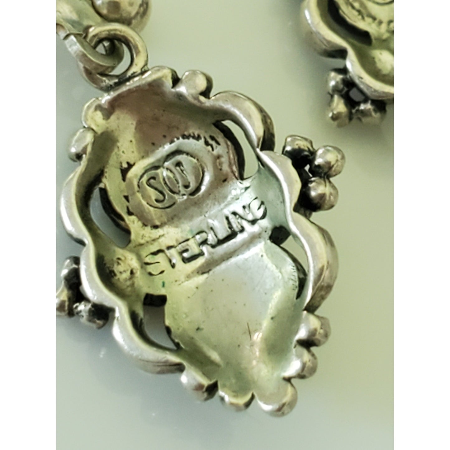 Vintage SI Sterling Silver Dangle Earrings
