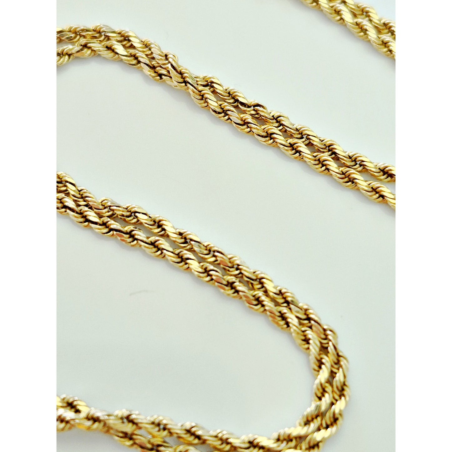 14K Gold Rope 24" Chain Necklace