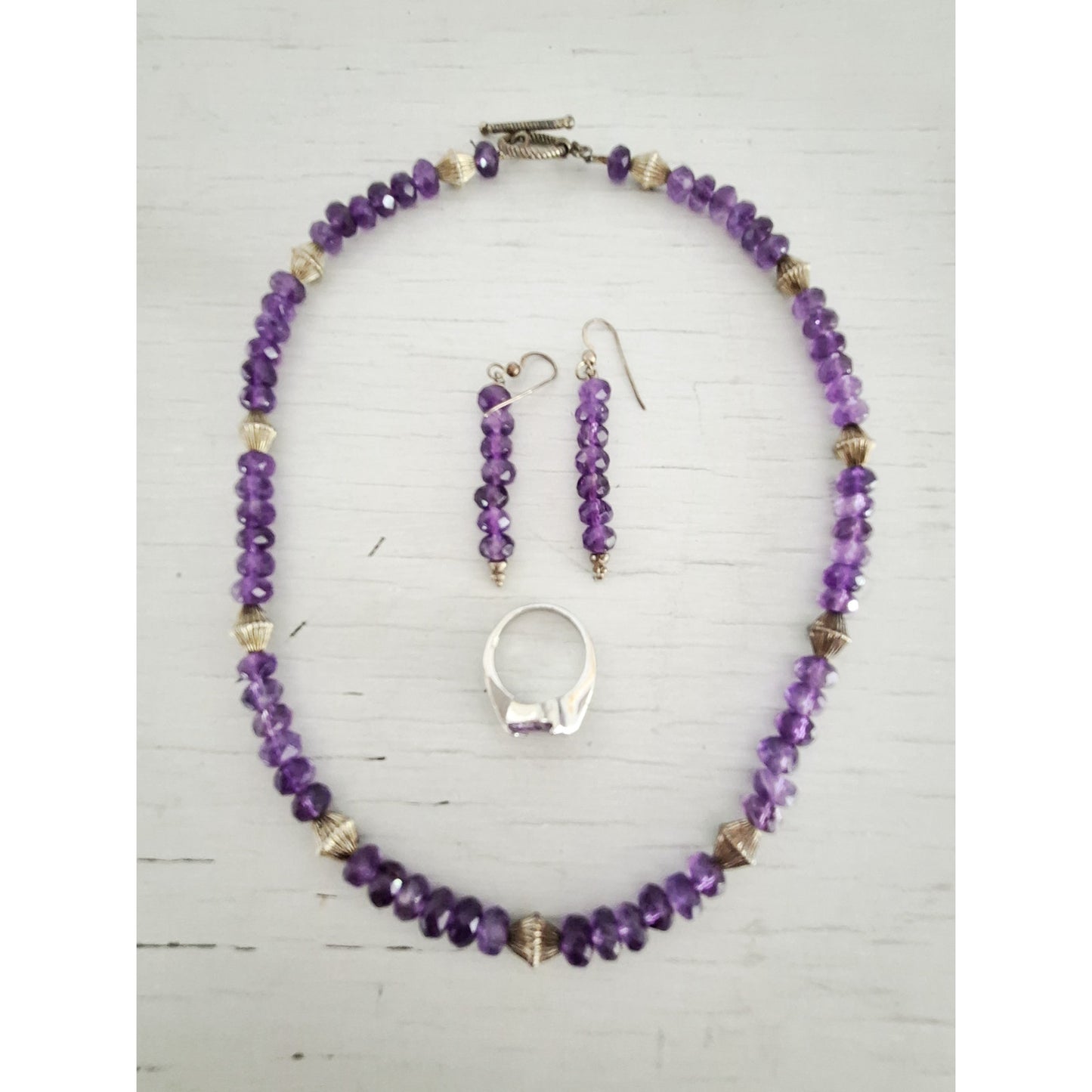 Vintage Purple Jewelry Set