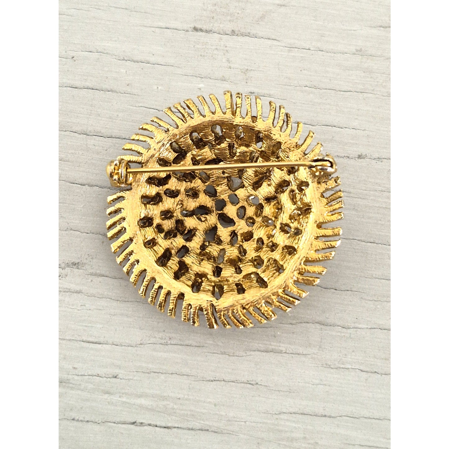 Vintage Purple Ombre Starburst Pin Brooch