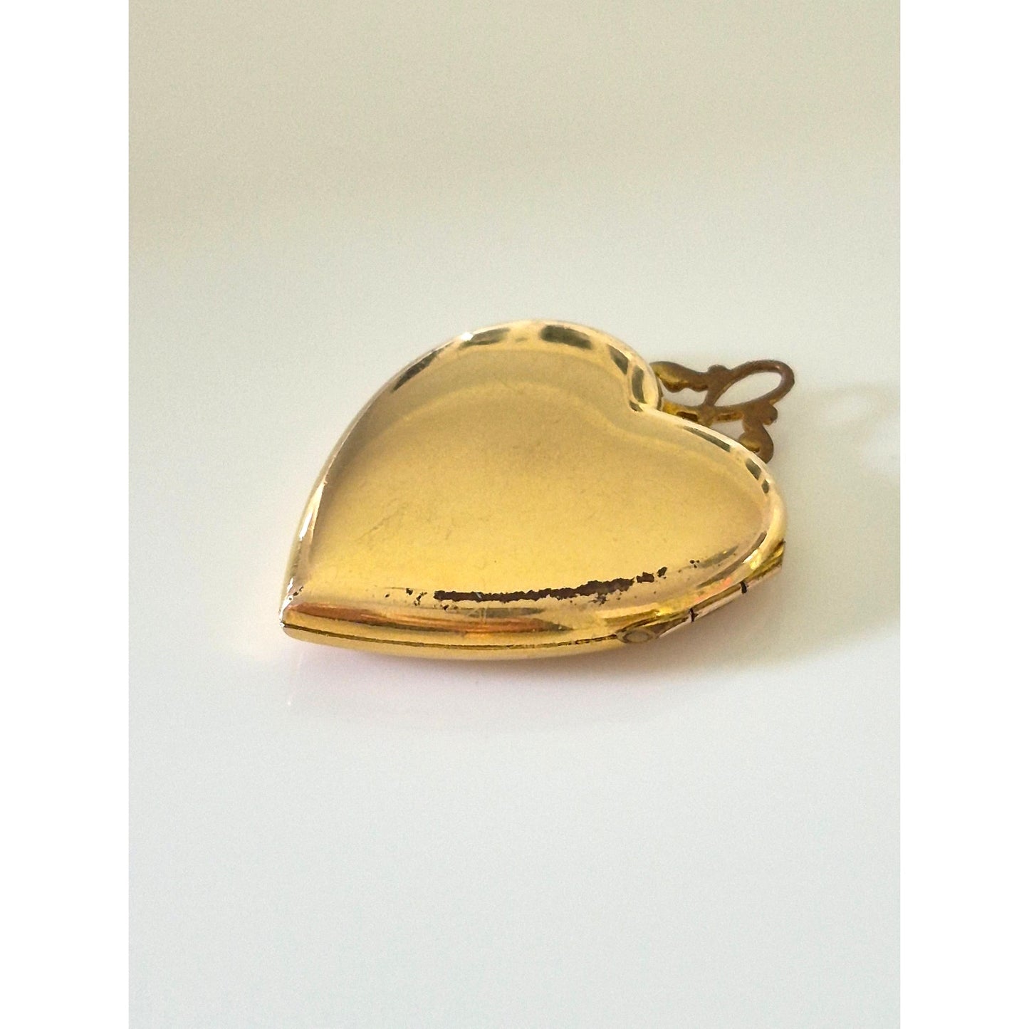 Vintage Gold Filled Shield Heart Locket