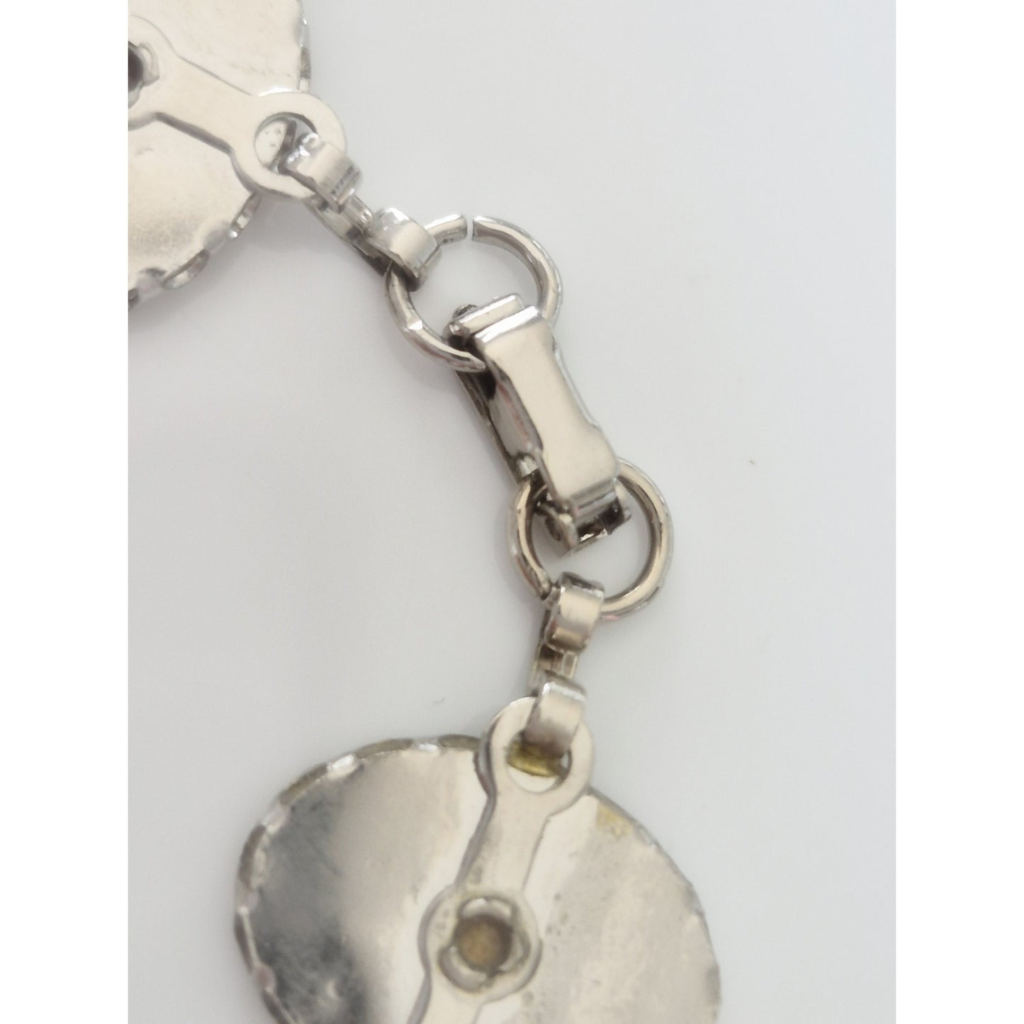 Vintage Silver-tone Abalone Bracelet
