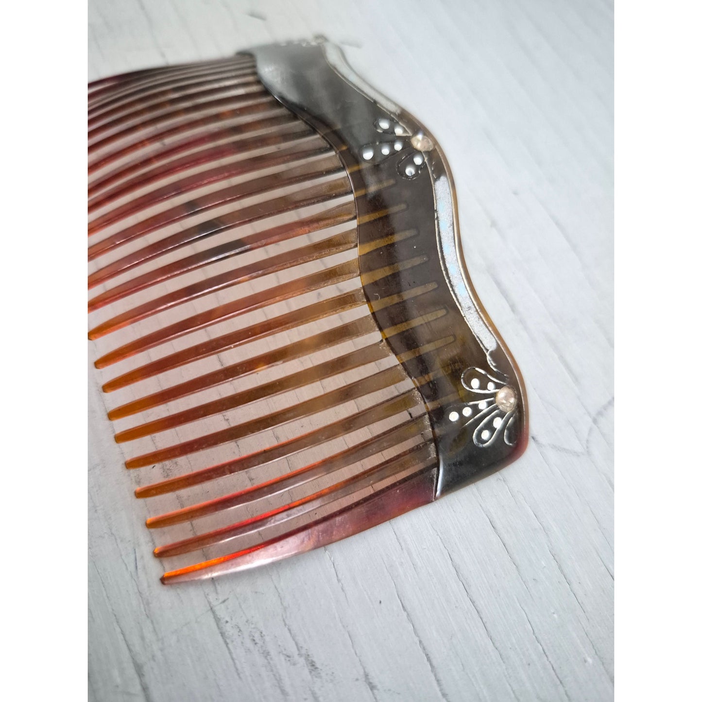 Vintage Hair Comb and Barrette Lot of 6