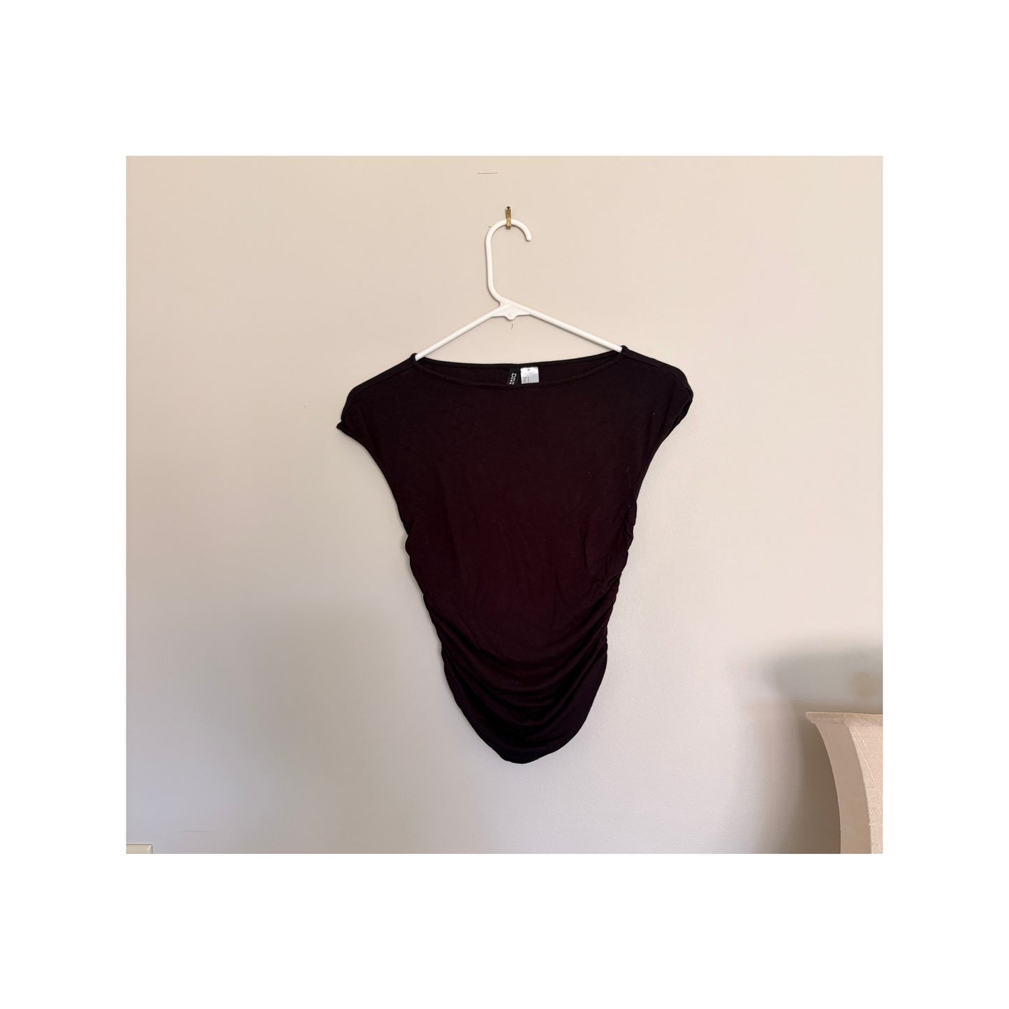 H&M Black Scrunch Top