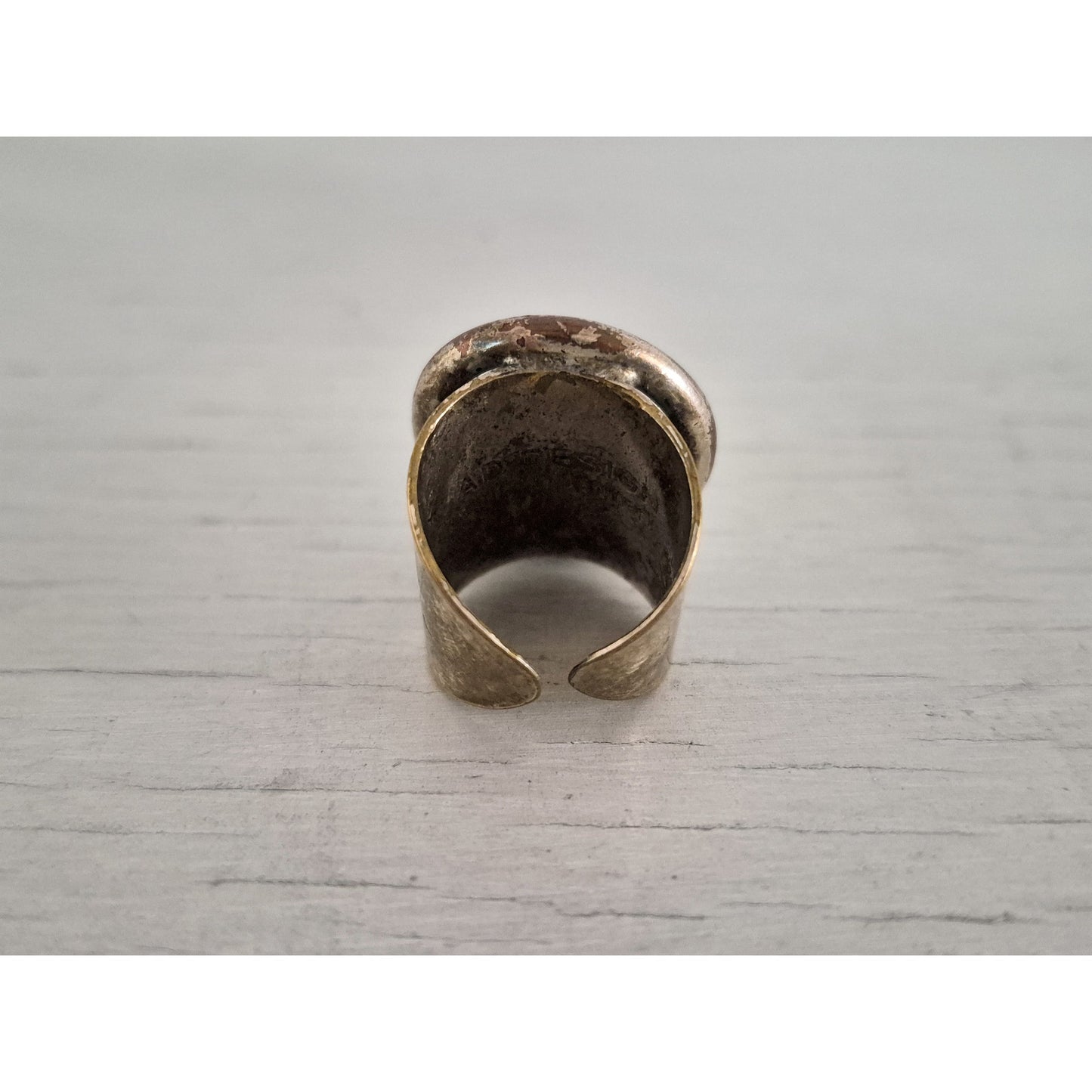 Vintage AD Design Denmark Modernist Orb Silver Ring