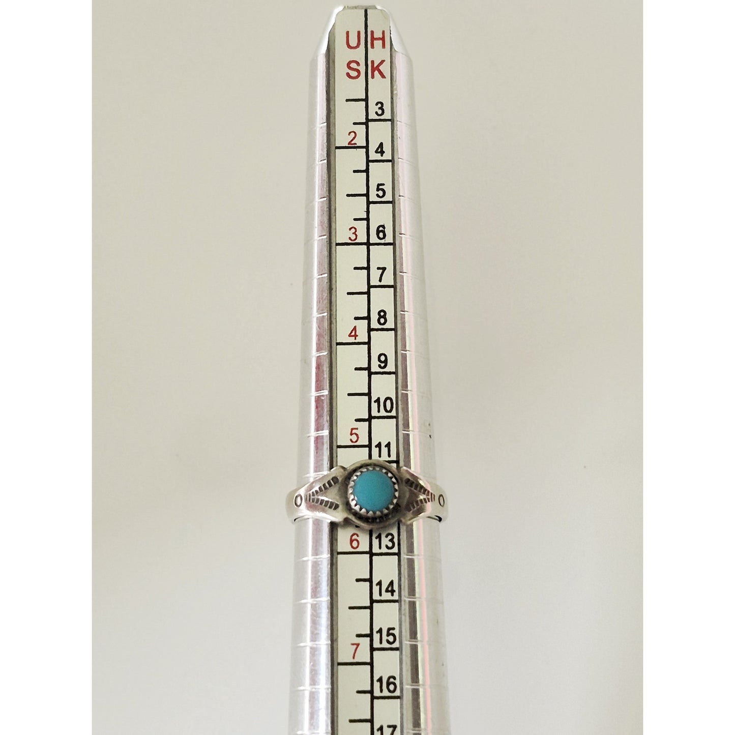 Vintage Bell Trading Post Native American MCM Turquoise Ring Band