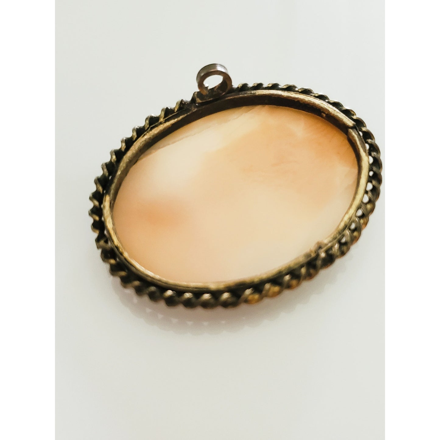 Vintage Shell Cameo Brooch Project Piece