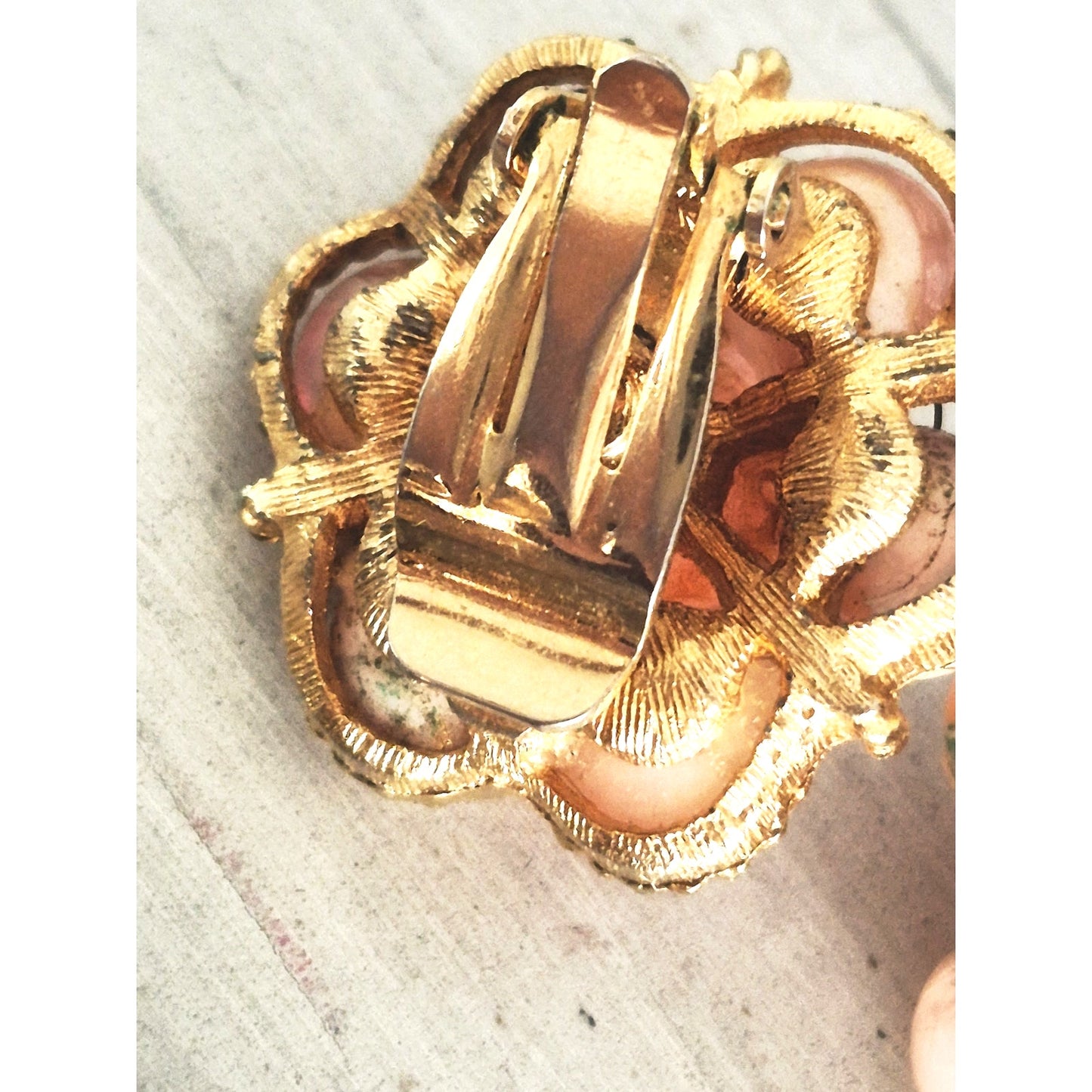 Vintage Lot of 4 Mid-Century Clip-on Earrings