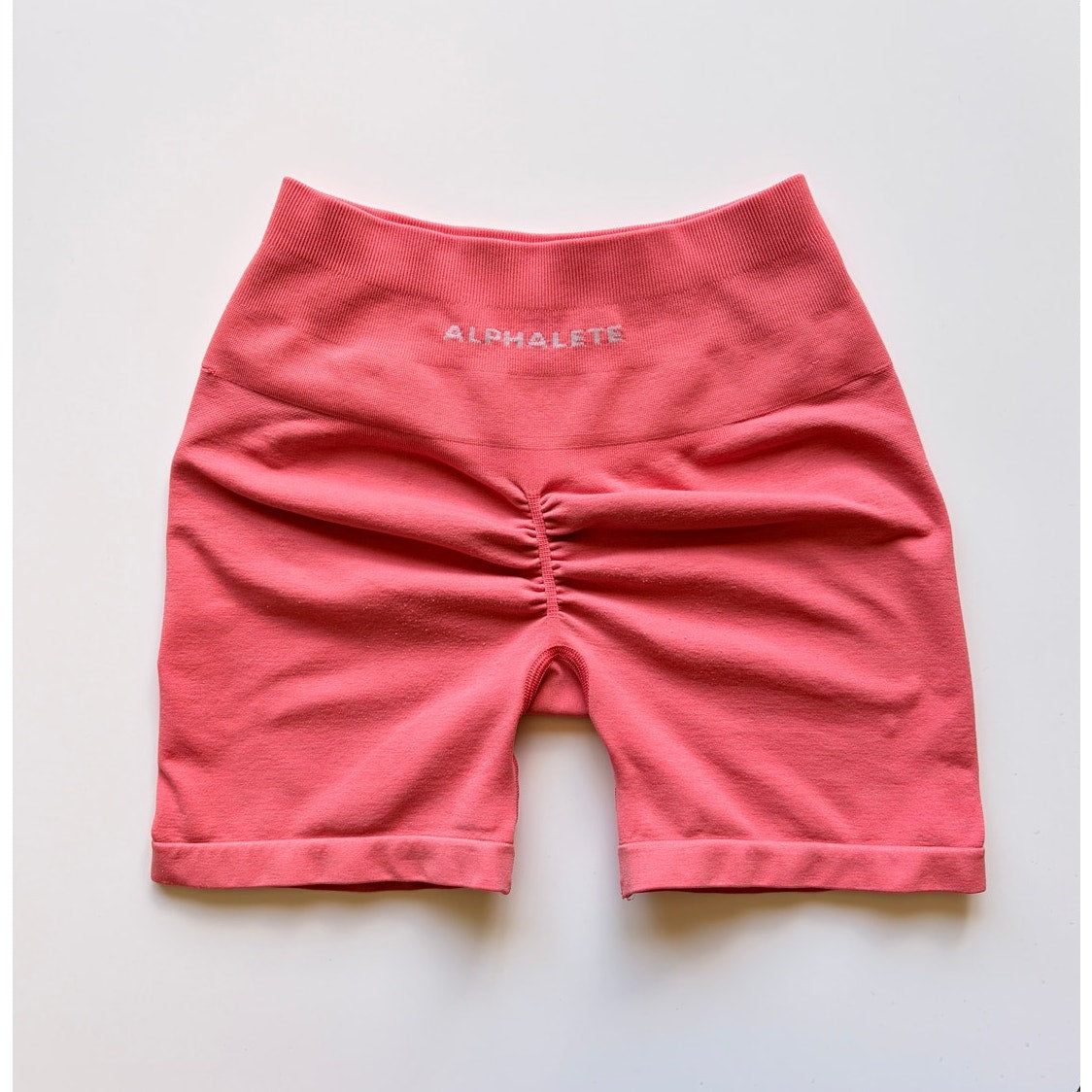 Alphalete Coral Workout Biker Shorts