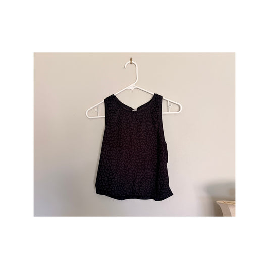 90 Degrees Black Leopard Print Athletic Top