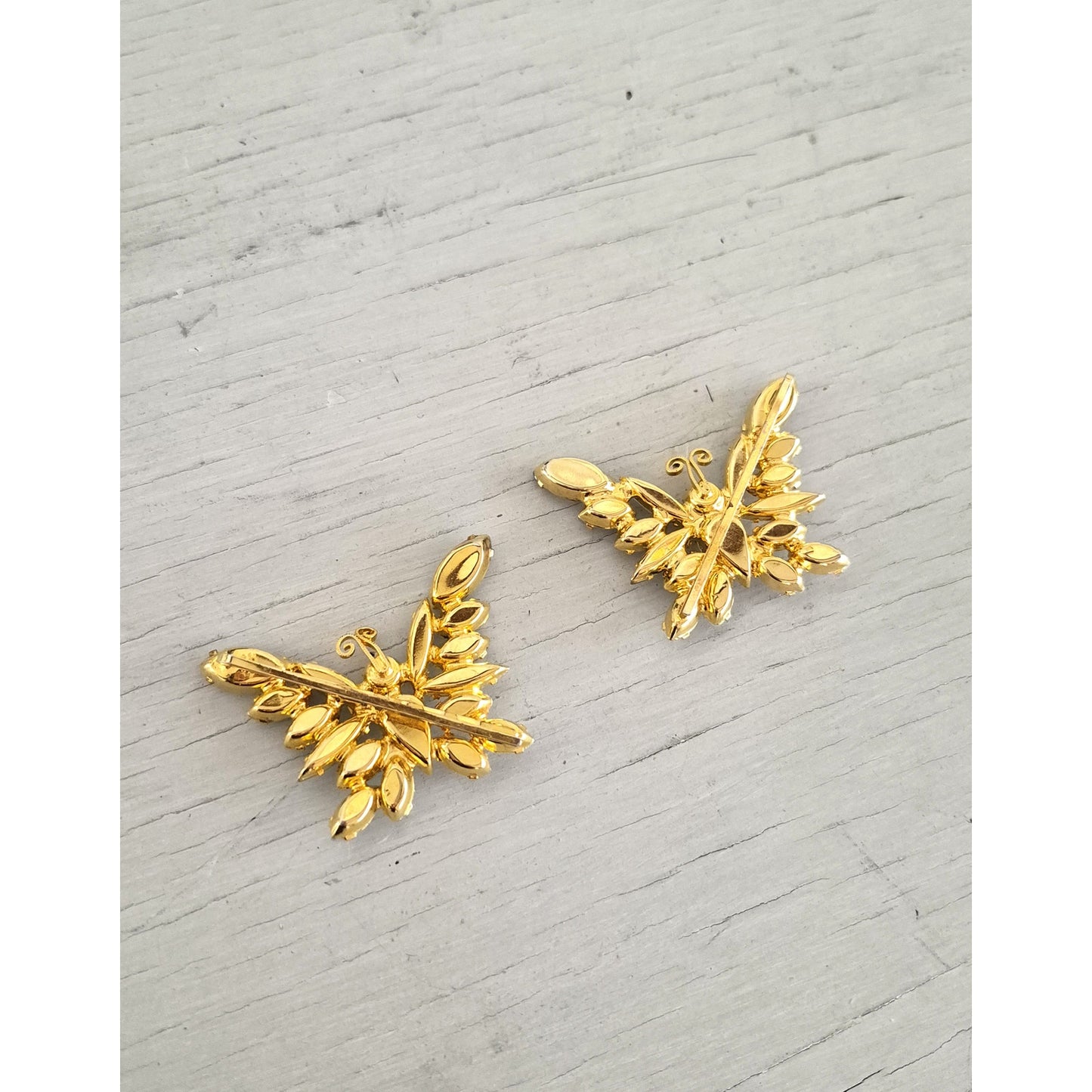 Faux Opal Butterfly Bobby Pin