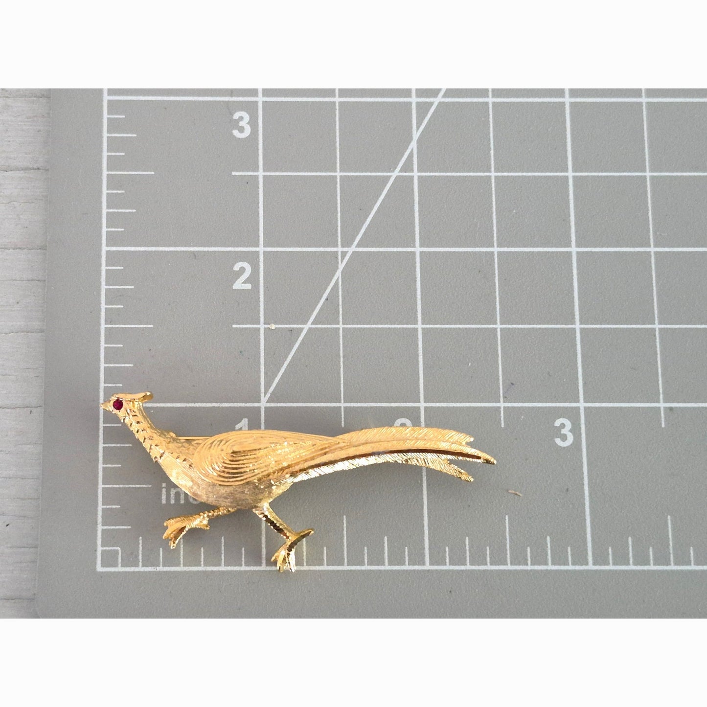Vintage BSK Design Pheasant Brooch