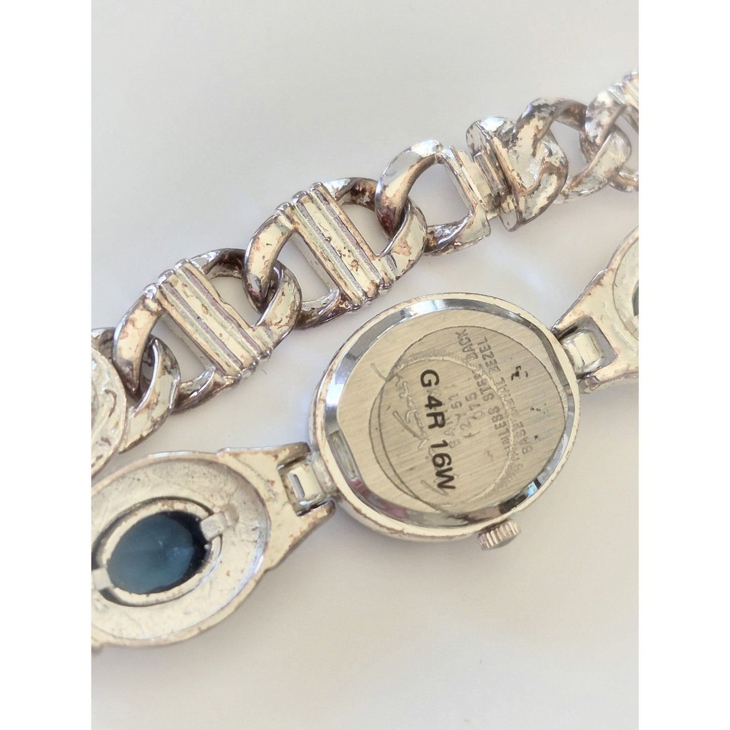 Vintage Gloria Vanderbilt Quartz Swarovski Bracelet Watch