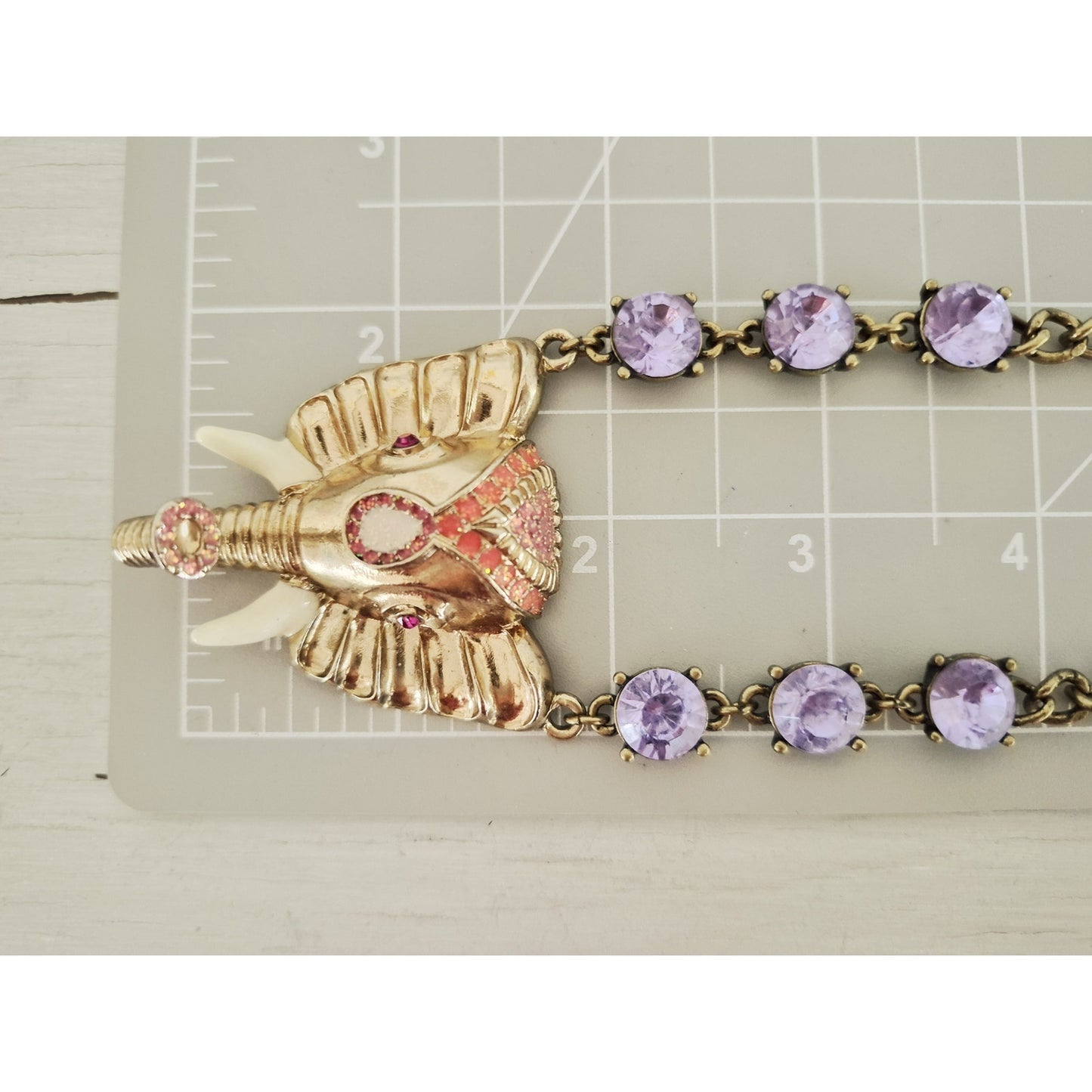 Vintage Betsey Johnson Elephant Necklace