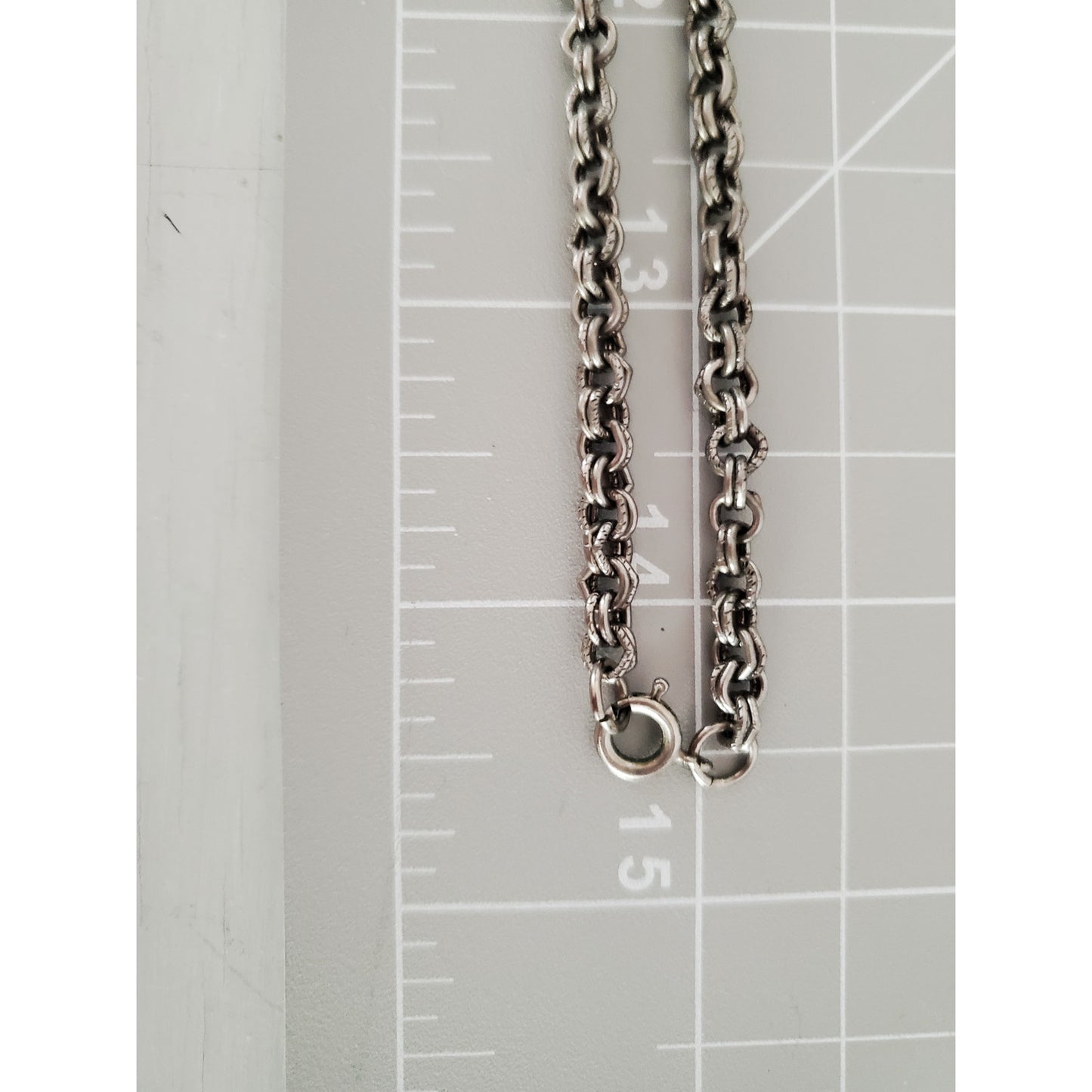 Vintage Silver-tone Faux Turquoise Cross Necklace