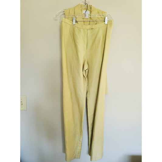 Vintage Loft Yellow Matching Set Vest and Pants