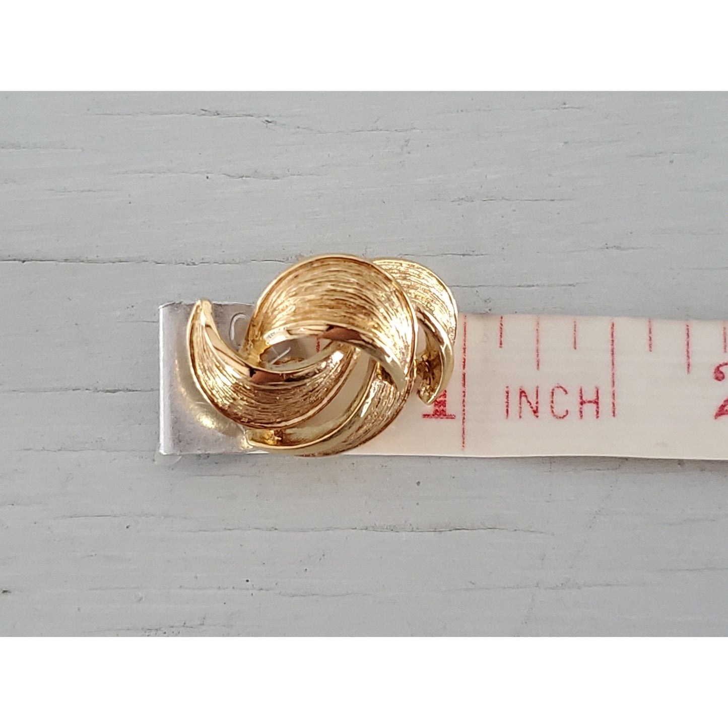 Vintage Givenchy Designer Swirl Stud Earrings