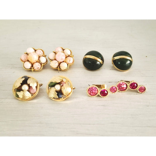 Vintage Lot of 4 MCM Clip-on Earrings