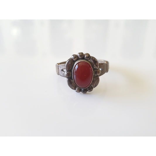 Vintage Sterling Silver Carnelian