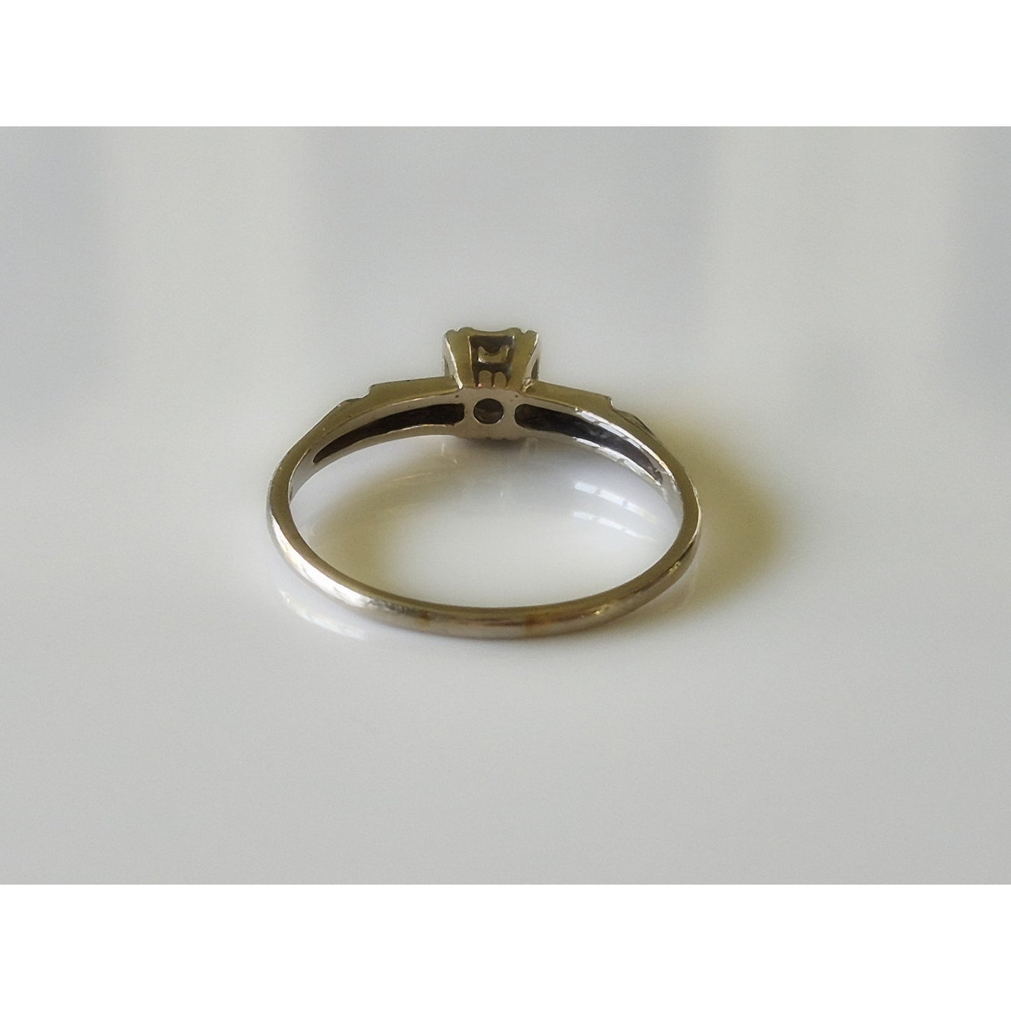 Vintage 14KT White Gold Kaynar Designer Ring Band Project