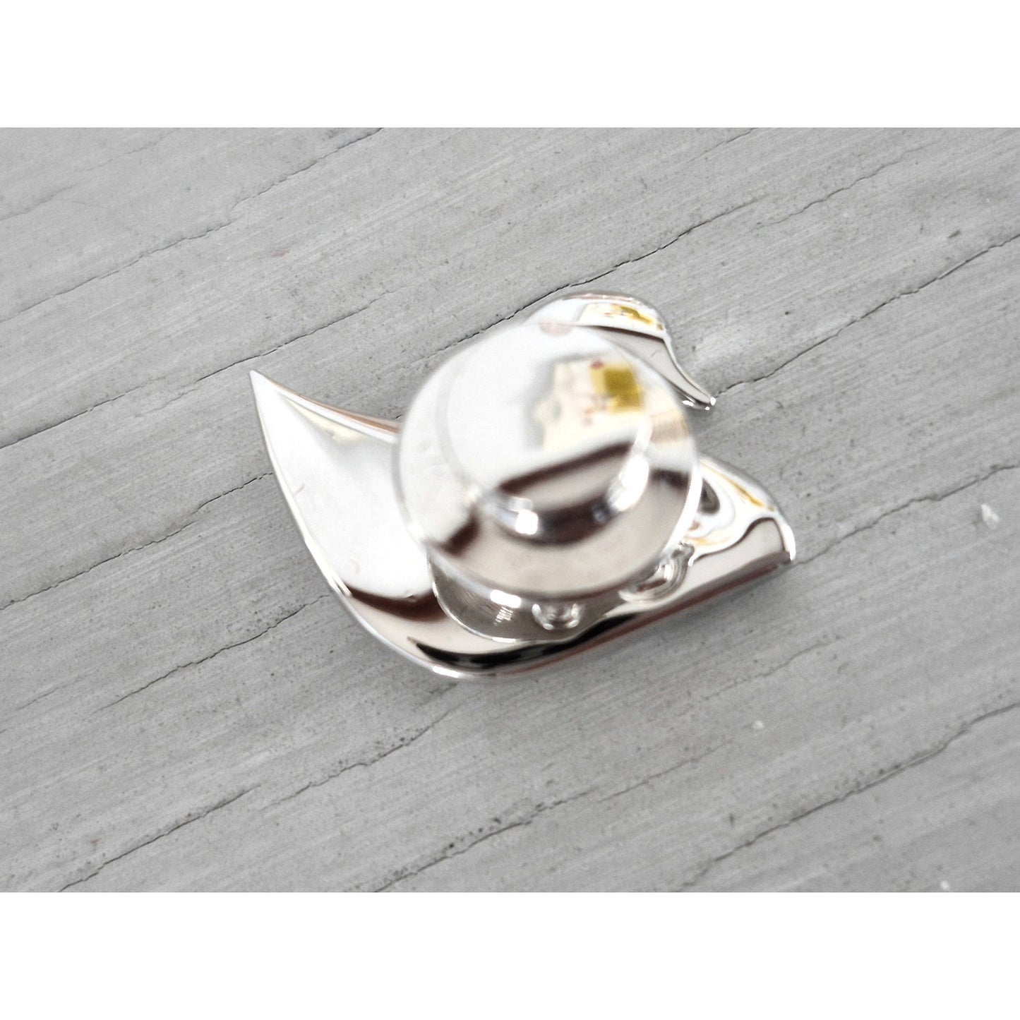 Vintage Swarovski Yellow Crystal Swan Pin
