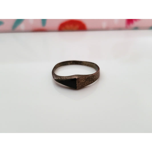 Vintage Silver Roman Finger Ring