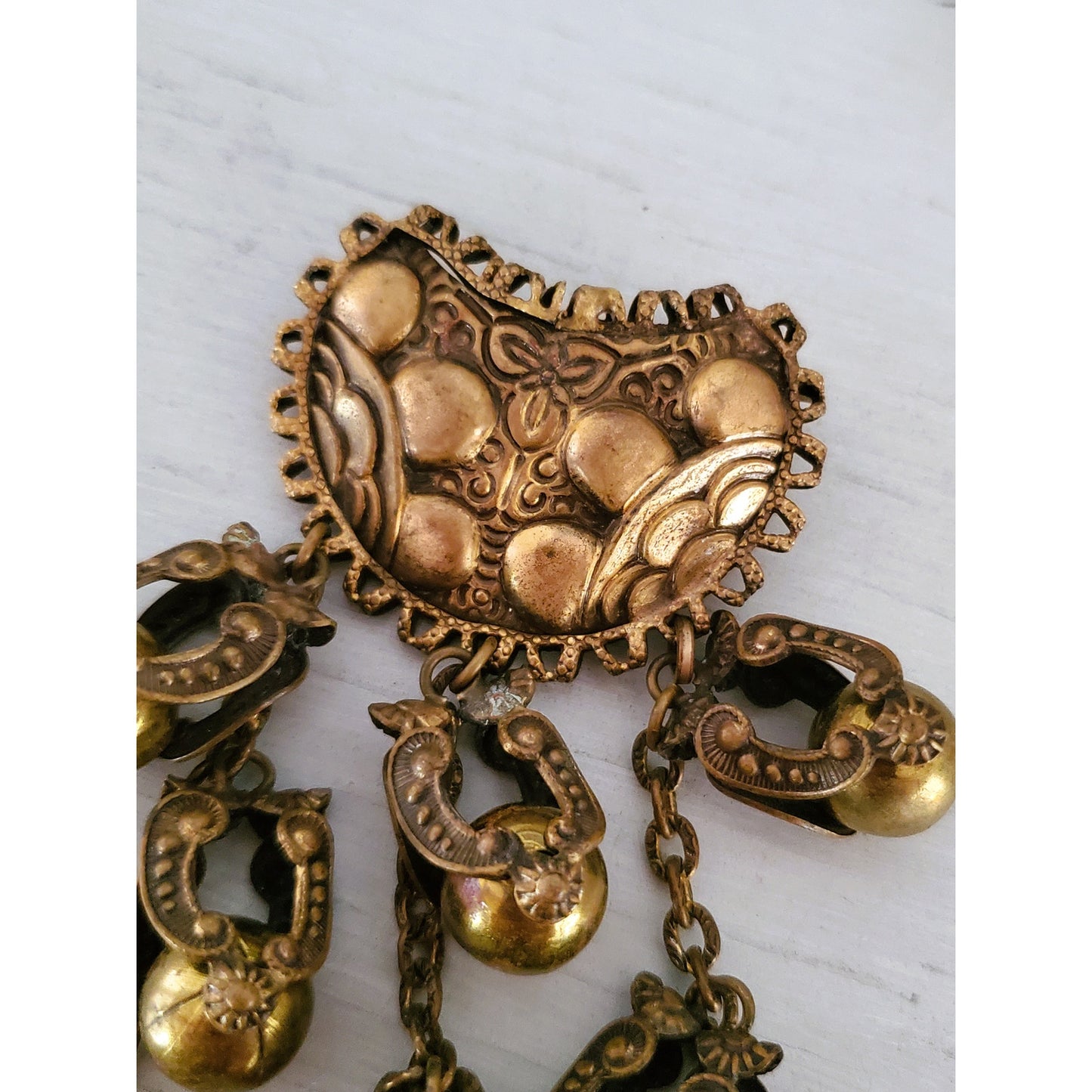 Vintage B. Blumenthal & Co, Inc. Secessionist Dangle Brooch