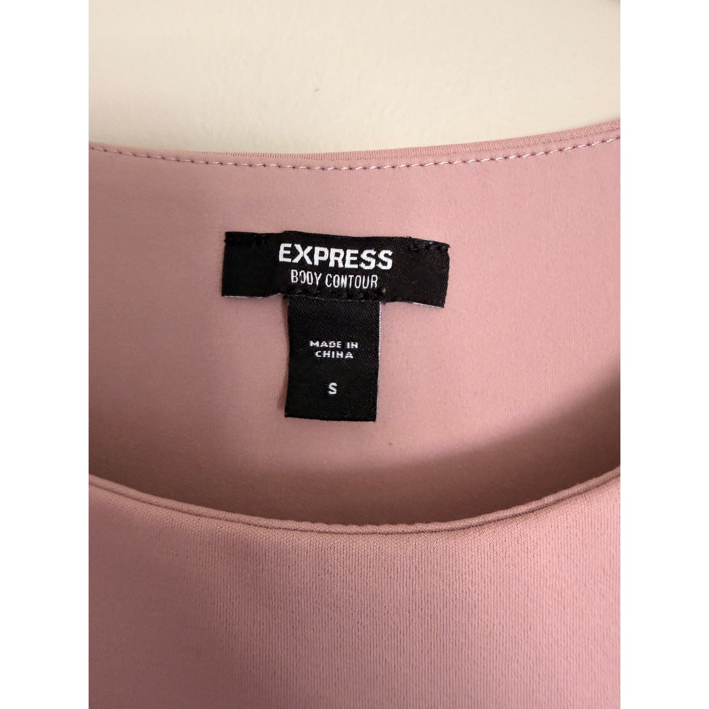 Express Pink Rib Tank Top