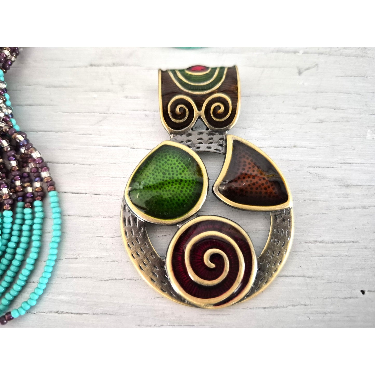 Southwestern Turquoise Blue and Purple Jewelry Set