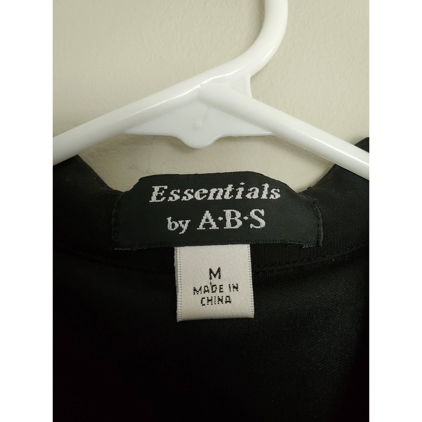 Vintage ABS Black Ruffle Mini Dress