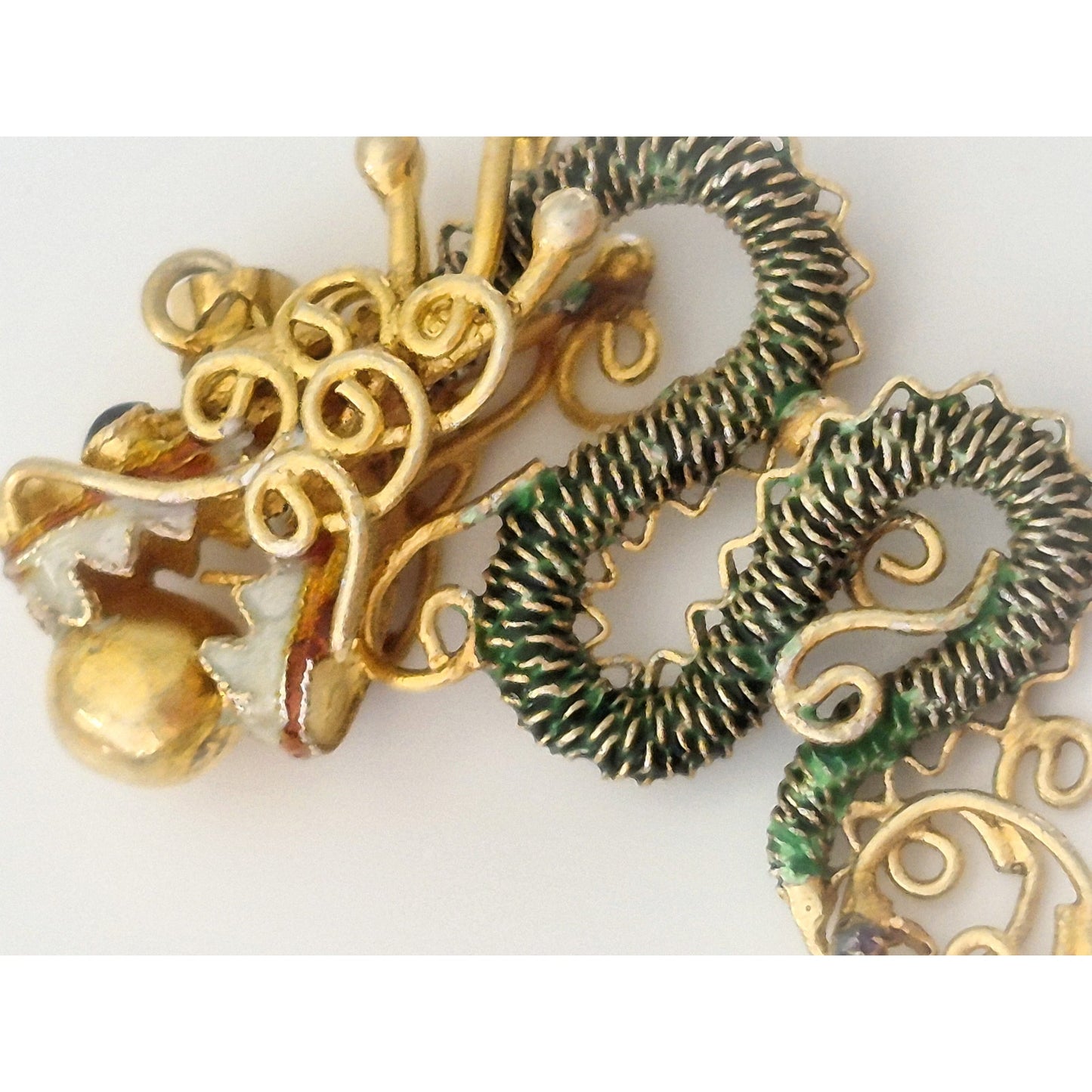 Vintage Silver Chinese Filigree Pendant Lot