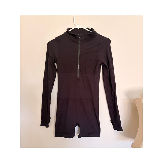 Black Long Sleeve Romper