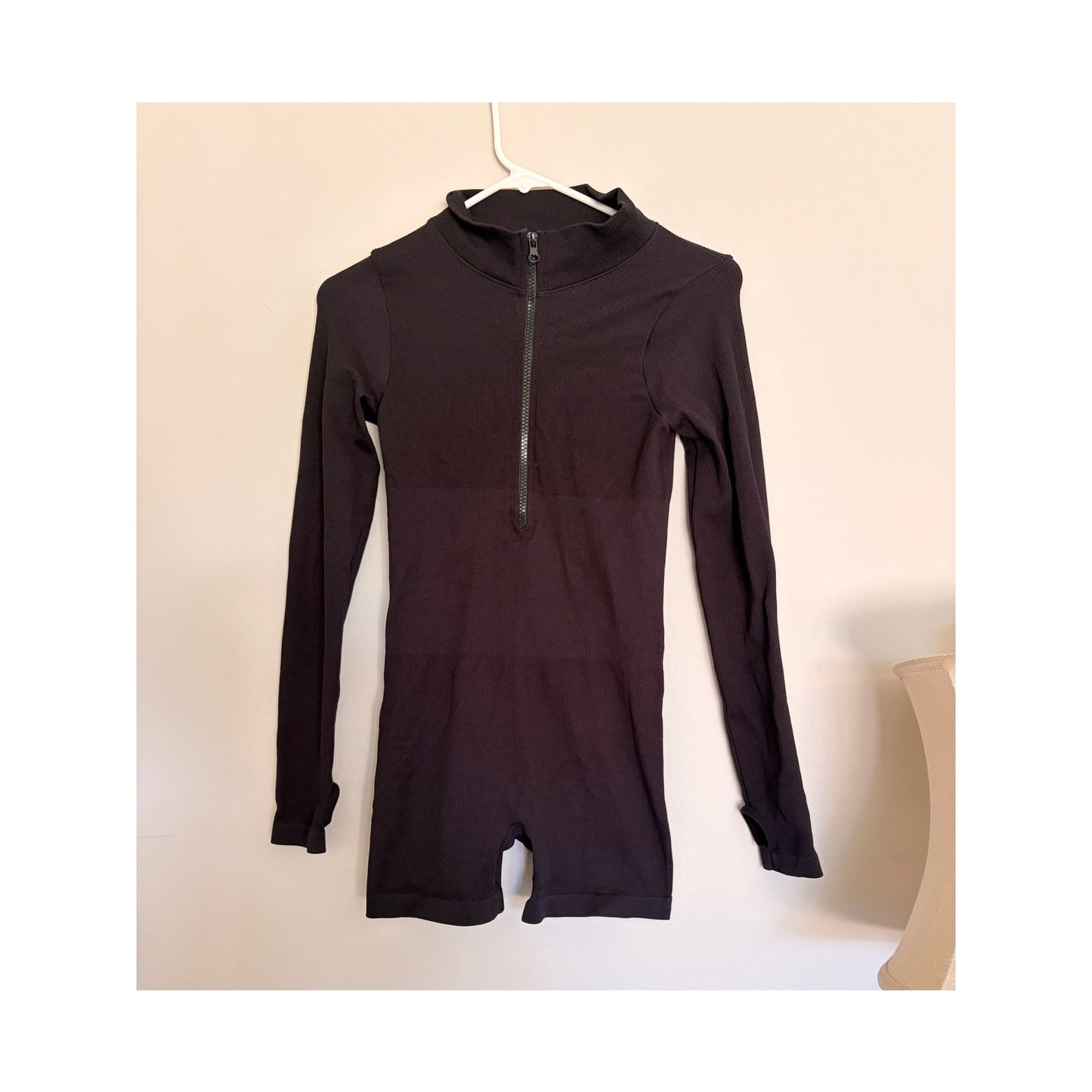 Black Long Sleeve Romper