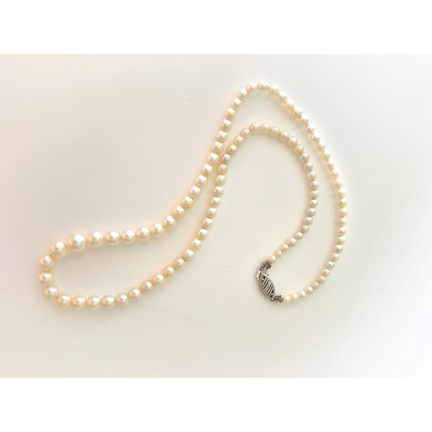 10K Gold Graduated Cultured Pearl Choker Necklace