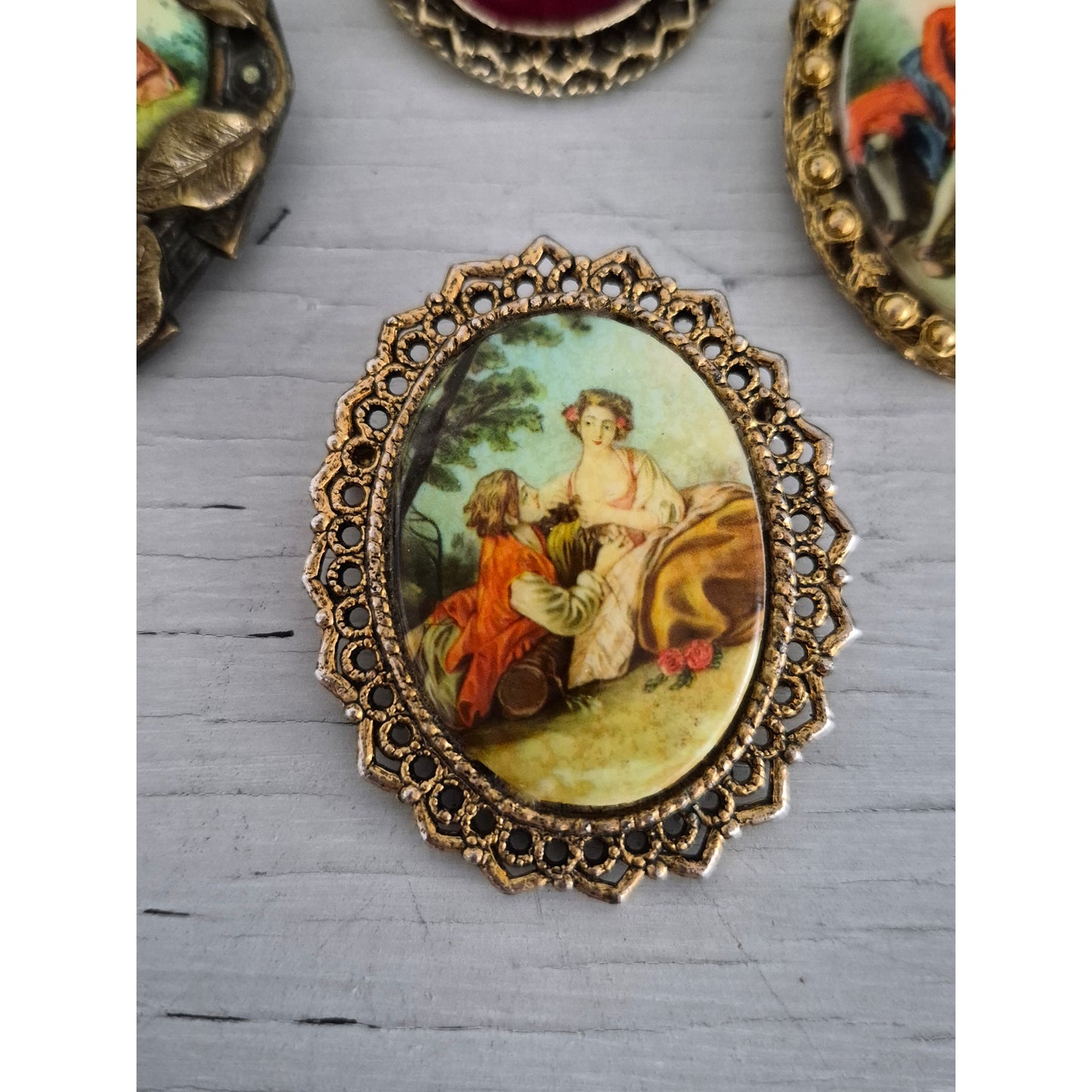Vintage Victorian Brooch Lot of 4