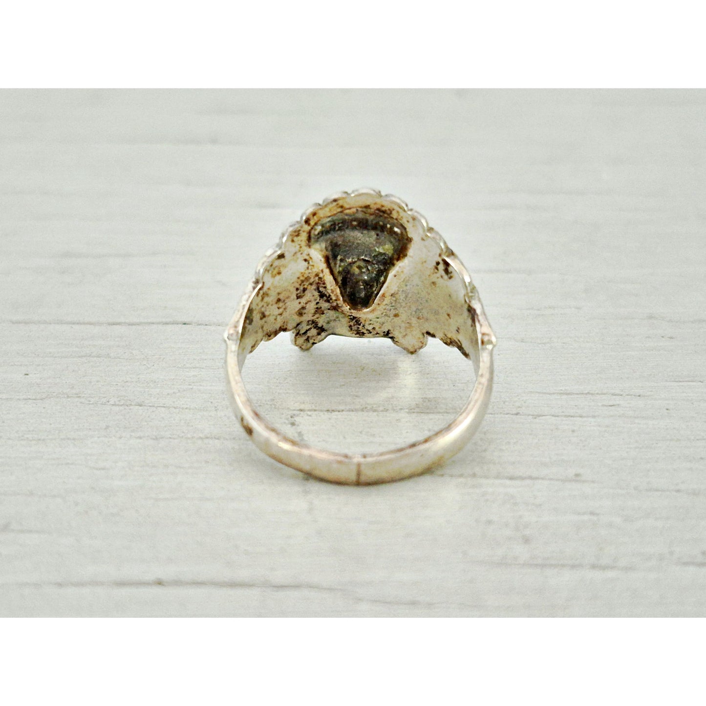 Vintage Sterling Silver Native American Chief Headdress Ring