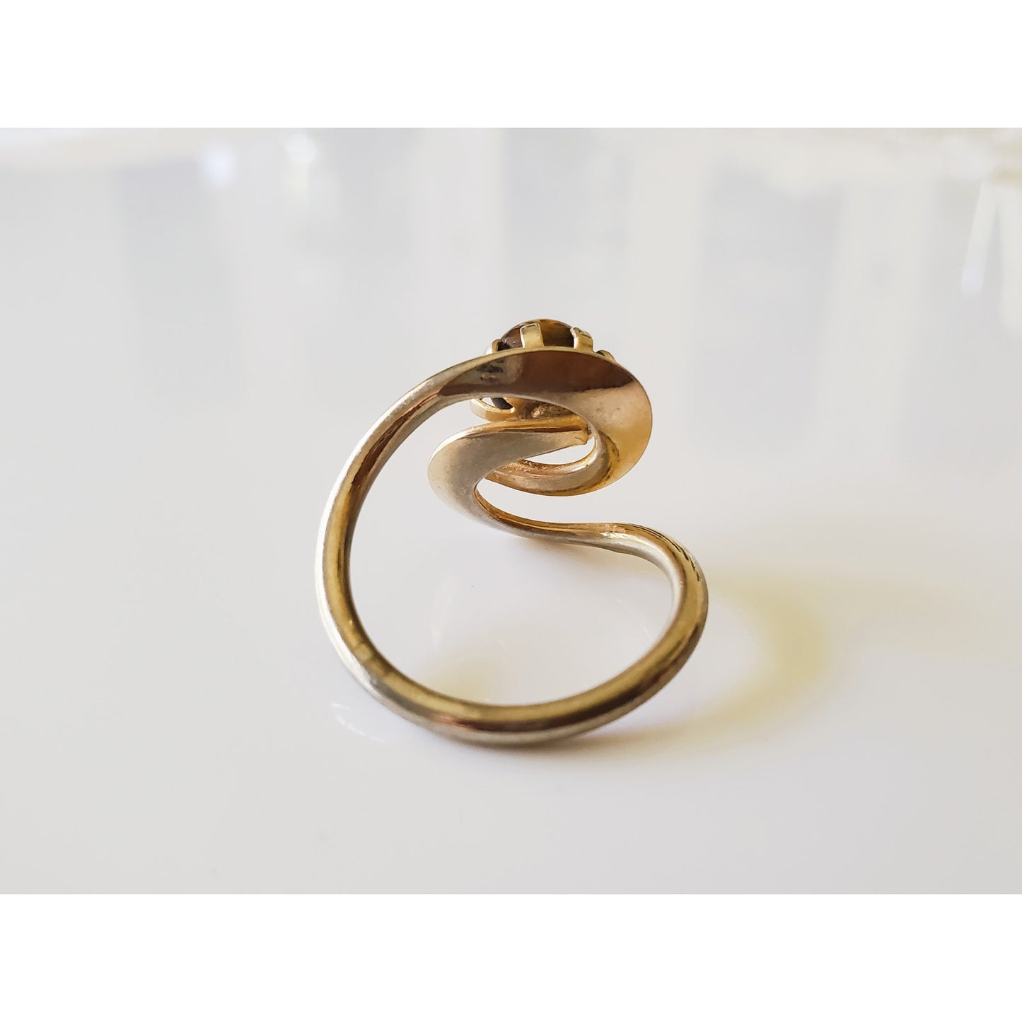 Vintage Tigers Eye Spiral Ring